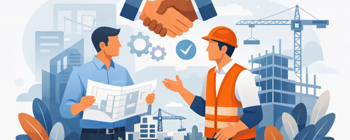 Samenwerking architect en aannemer verbeteren